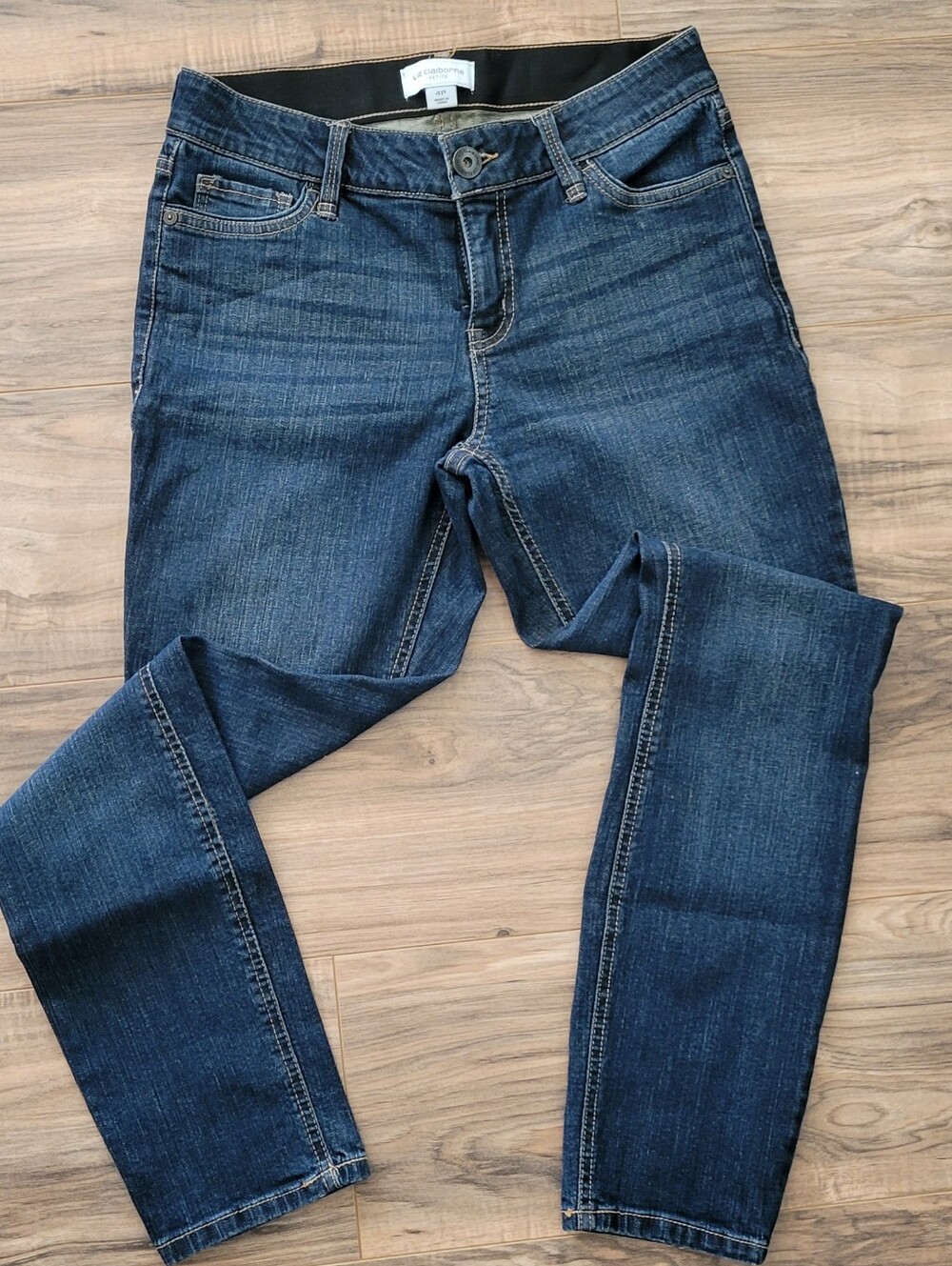 Liz Claiborne Straight Leg Dark Blue Jeans